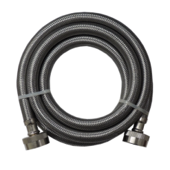 3804FFSS2 Supco 3/8 X 4' F/F Ss Inlet Hose-2Pk
