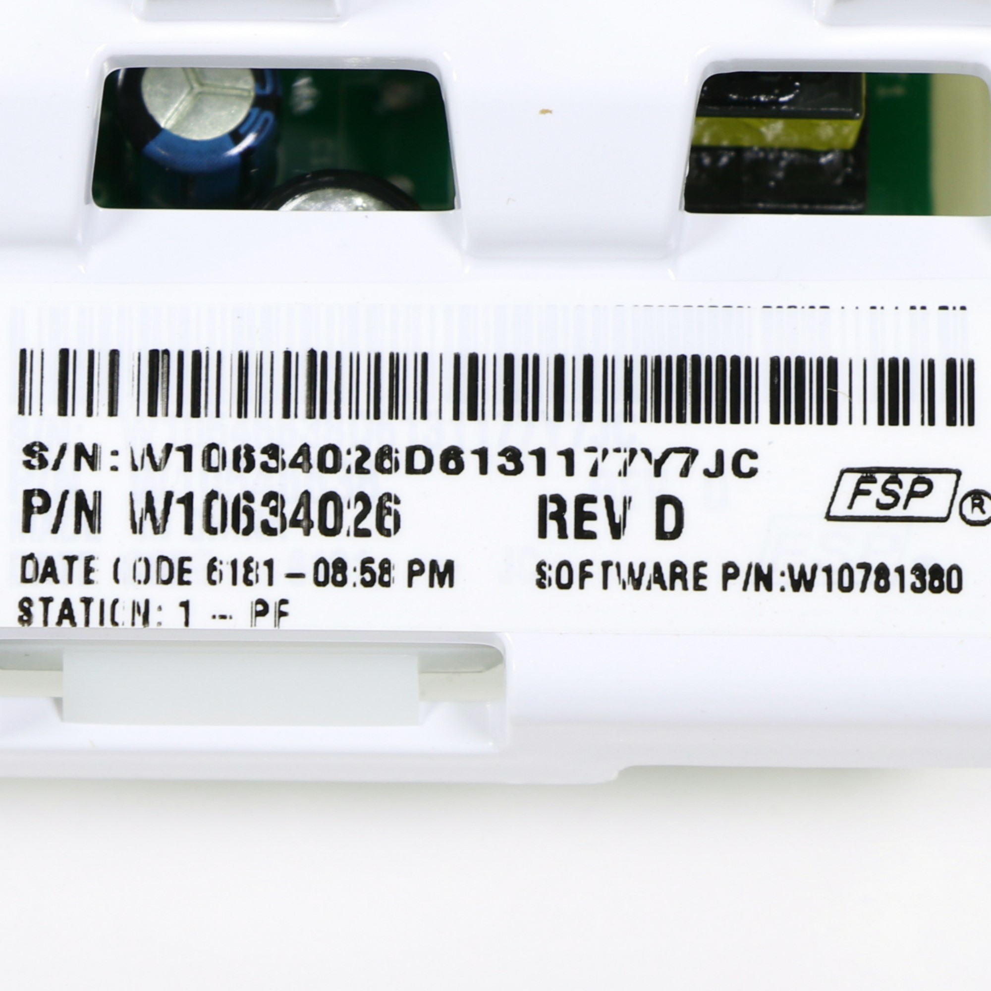 W10634026 Whirlpool Washing Machine Control Board 1 W10634026 Whirlpool Washing Machine Control Board