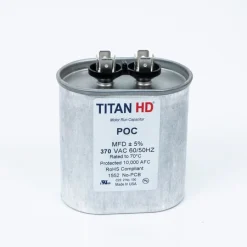 POCF45A Packard Titan HD Run Capacitor 45 MFD 440/370 Volt Oval