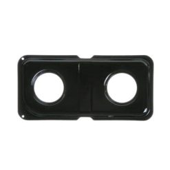 WB34K10010 GE Oven Double Burner Drip Pan Black
