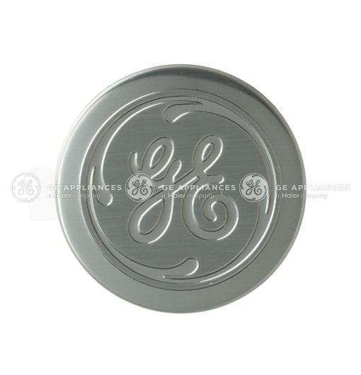 WR04X29375 GE Refrigerator GEA Badge Flat Chrome - Image 2