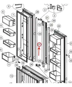 839681 Fisher & Paykel Refrigerator Body Flapper Bi