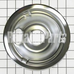 WB31K5024 GE Range Stove Cooktop 6" Drip Bowl Chrome with 2 Indents