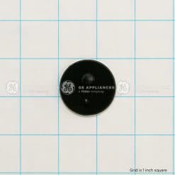 WR04X29375 GE Refrigerator GEA Badge Flat Chrome