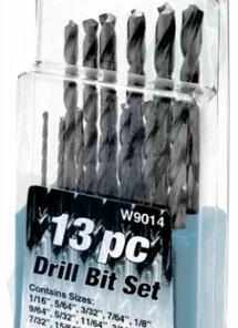 W9014 Performance Tools Performance Tools 13 Pc Drill Bit Set