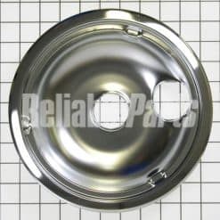 WB31K5025 GE Stove Range Cooktop 8" Drip Bowl Chrome with 2 Indents