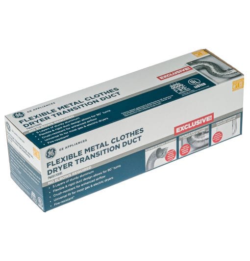PM08X10085 GE Dryer Universal 8' Flexible Metal Dryer Transition Duct - Image 2
