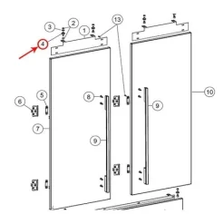 838153P Fisher & Paykel Refrigerator Bolt Skin Door Bi Kit Pkt10