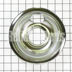 WB32X107 GE Range Stove Cooktop 6" Drip Bowl Chrome Large Hole