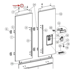 838158P Fisher & Paykel Refrigerator Nut M8 Hex Ms Zp Kit