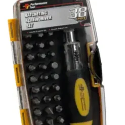 W9159 Performance Tools Inc. 38 Piece Ratchet Screwdriver Set