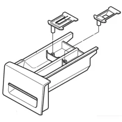 AGL74074375 LG Washer Drawer Panel Assembly