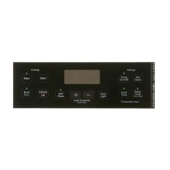 WB27T11511 GE Oven Black Faceplate Graphics