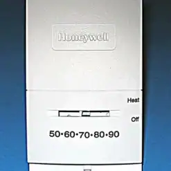 T822K1000 Honeywell Mercury Free 1 Heat Stage Wall Thermostat For Heat Only - 24 Vac - White