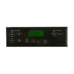 WB27T11013 GE Oven Faceplate Graphics (BK)