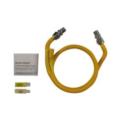 5304490730 Frigidaire 48" X 5/8 Stainless Steel Gas Connector with Shutoff Valve