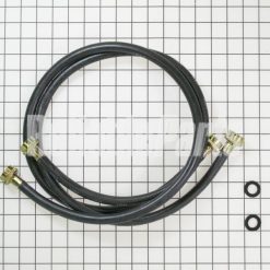 WH41X10207 GE Washer 2 Pack Rubber Inlet Hose 4'