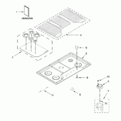 W11168400 Whirlpool Cooktop