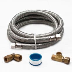 5304493868 Frigidaire 6' Stainless Steel Braided Dishwasher Waterline Installation Kit