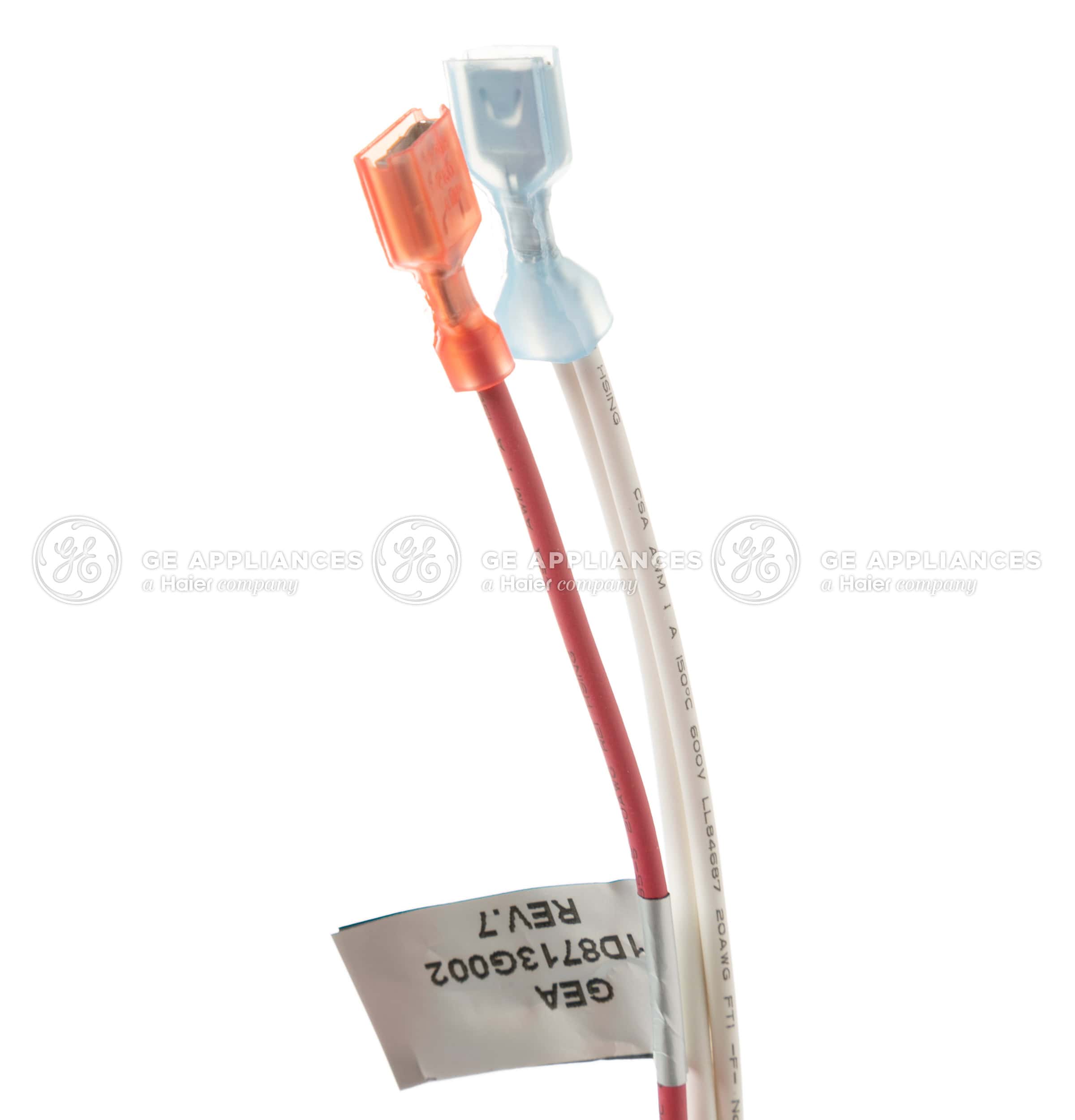 Red and white insulated terminal connectors for automotive wiring repair or installation, showcasing high-quality electrical parts from Reliable Parts Hub.