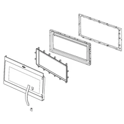 W11247223 Whirlpool Microwave Door Assembly (Black)
