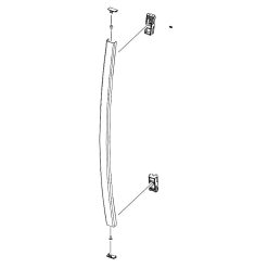 DA97-20021A Samsung Refrigerator Assembly Handle Left