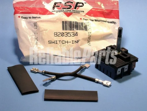 8203534 Whirlpool Oven Range Cooktop Top Burner Infinite Switch