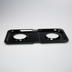 WB34K10010 GE Oven Double Burner Drip Pan Black