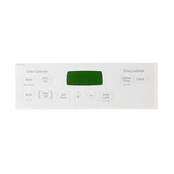 WB27T11014 GE Oven Faceplate Graphics (White)
