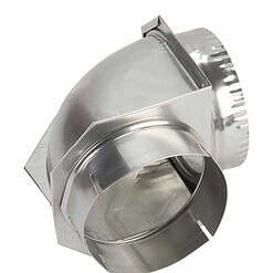 4396006RW Whirlpool 4" Dia. Dryer Close Aluminum Vent Elbow