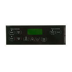 WB27T11013 GE Oven Faceplate Graphics (BK)