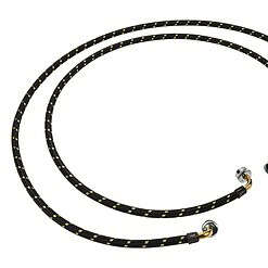 8212638RC Whirlpool 6' 90 Deg Gooseneck Nylon Braid Washer Fill Hose Kit - 2 Pack -