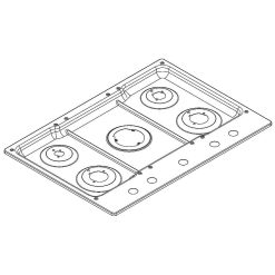 WPL W10722086 Whirlpool Cooktop