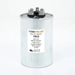 TRCD355 Packard Titan Pro Run Capacitor 35+5 MFD 370 Volt Round