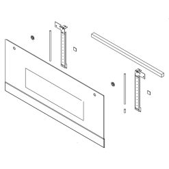 W11654087 Whirlpool OEM OEM Glass Door for Appliances OEM replacement part