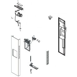 SMG DA82-02804A Samsung Refrigerator Assembly Foam Dispenser