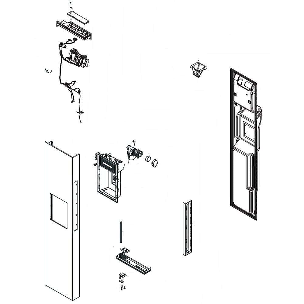 DA82-02804A Samsung Refrigerator Assembly Foam Dispenser 1 SMG DA82-02804A Samsung Refrigerator Assembly Foam Dispenser