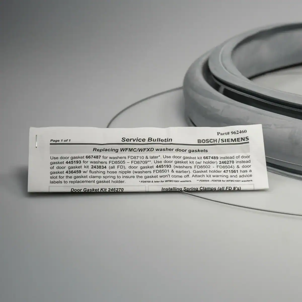 00667489 Bosch Washer Boot Gasket - Image 4