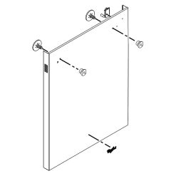 Whirlpool OEM W11087373 OEM Dishwasher Panel for Appliances