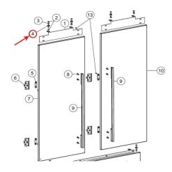 838153P Fisher & Paykel Refrigerator Bolt Skin Door Bi Kit Pkt10