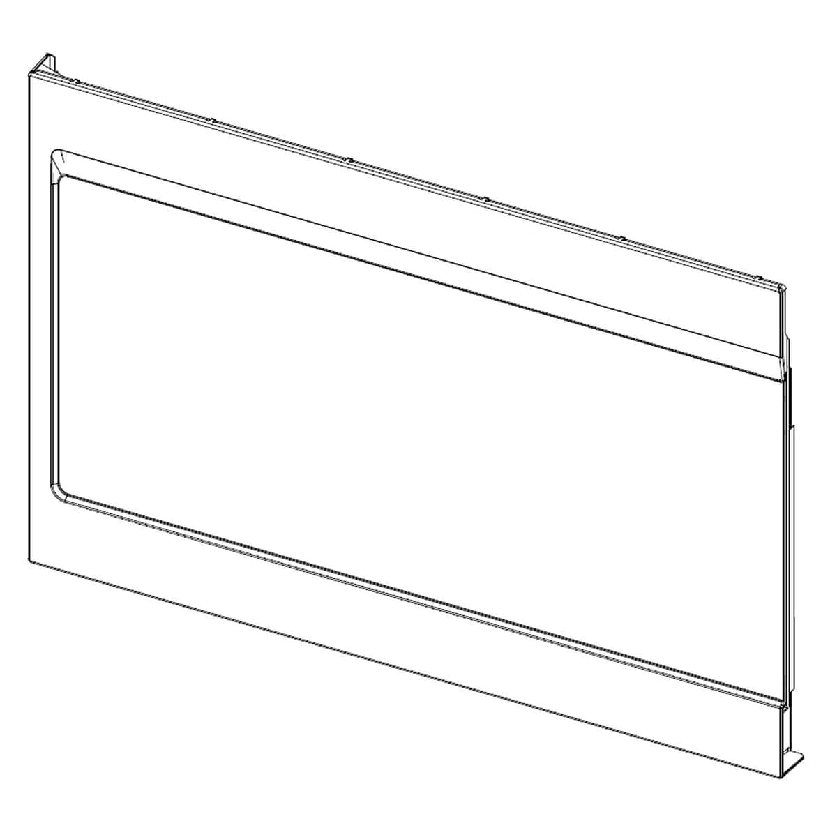 W11386287 Whirlpool Microwave Door 1 WPL W11386287 Whirlpool Microwave Door