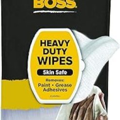 GRIMEBOSS60 - Grime Boss 60 Count Heavy Duty Hand Cleaning Wipes, White