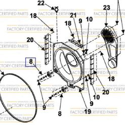 WPW10177428 Whirlpool Support Roller with Axle