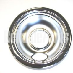 WB32X107 GE Range Stove Cooktop 6" Drip Bowl Chrome Large Hole