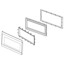 W10890775 Whirlpool Microwave Door