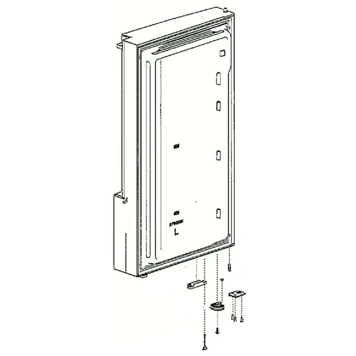 DA82-03215U Samsung Refrigerator Door Assembly Right Hand + (LP) 1 DA82-03215U Samsung Refrigerator Door Assembly Right Hand + (LP)
