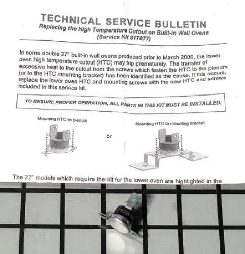 00617877 Bosch Oven Fixing Kit