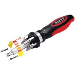 W38937 Performance Tools Performance Tools Hi-Torque Ratcheting Screwdriver 7 Pc