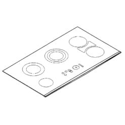 00475379 Bosch Oven Ceramic Glass Hob Top