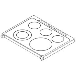 5304514197 Frigidaire Range Glass Cooktop